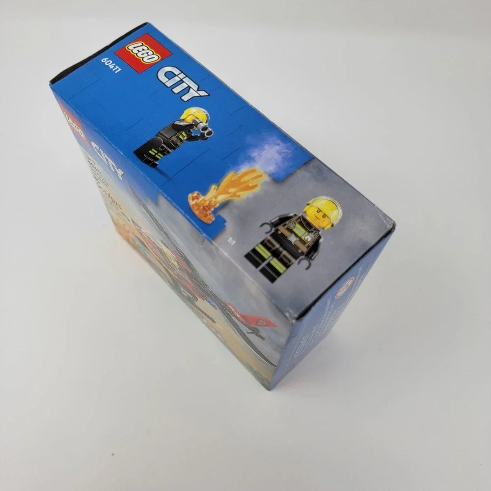 New! LEGO City 60411 Fire Rescue Helicopter Building Toy 85 pieces - Ages 5+
